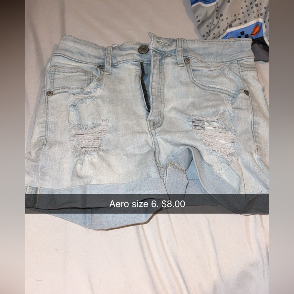 Aeropostale Light Blue Jean Shorts